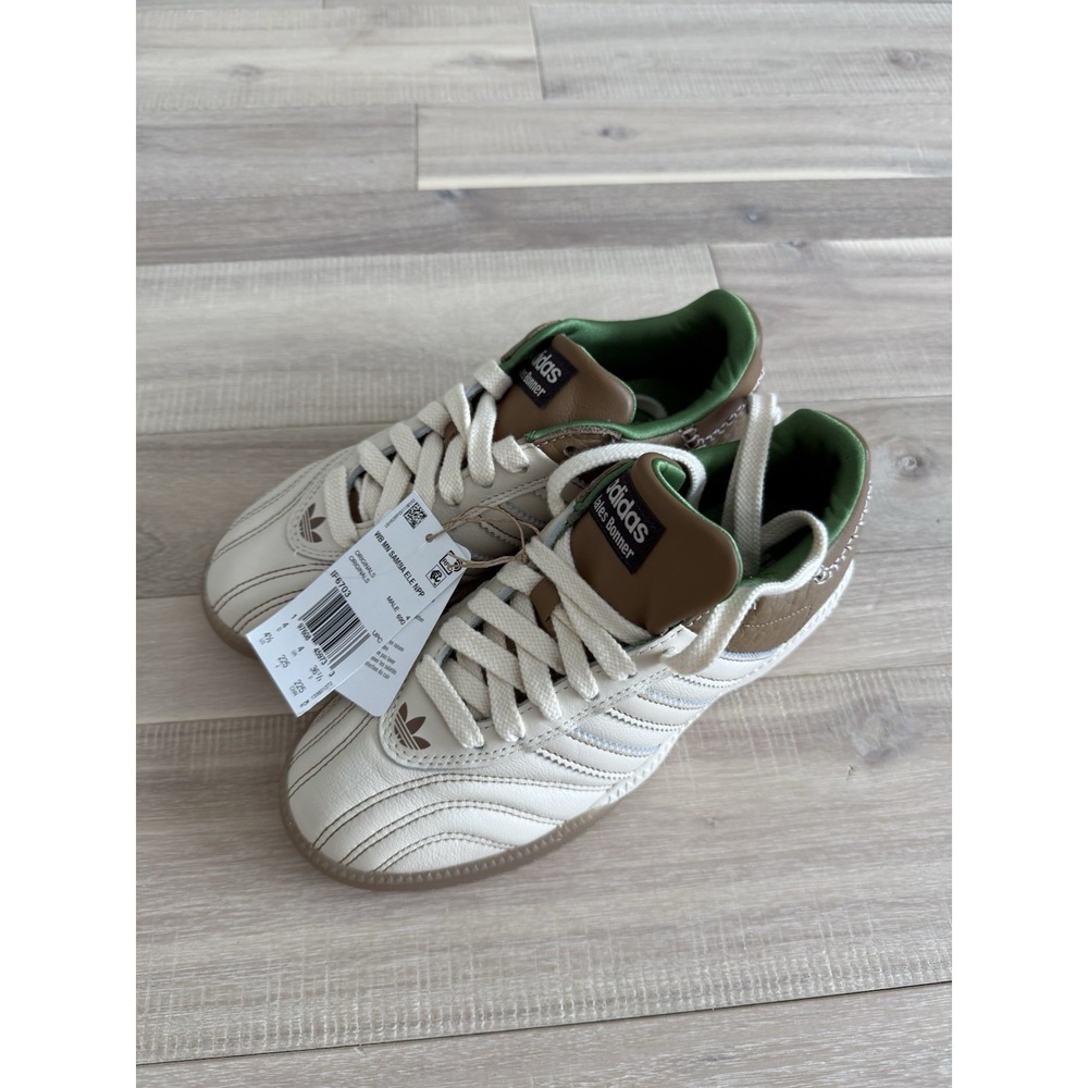 Size 4.5 - Wales Bonner x adidas Samba Millennium Nappa Pack - Wonder White...